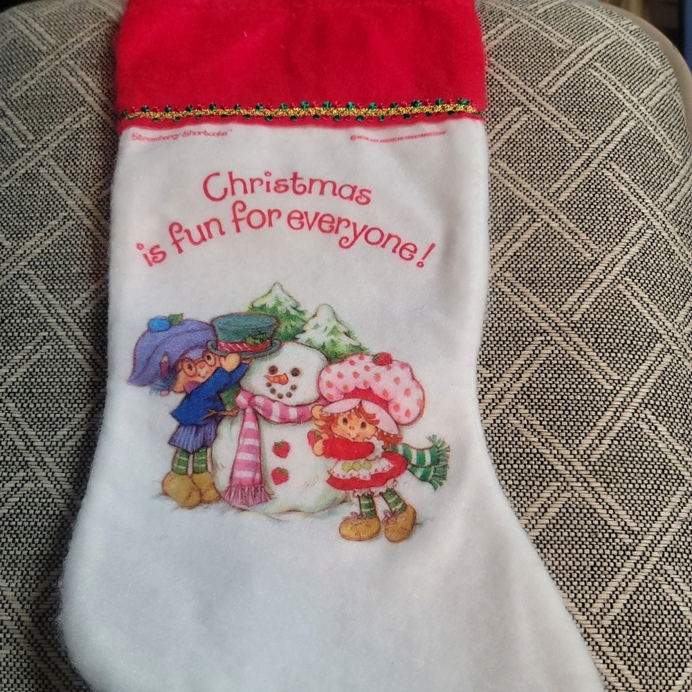 Strawberry shortcake christmas stocking